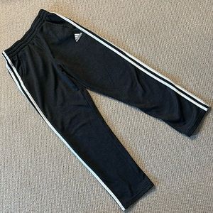 adidas Youth Fleece Jogger w/White Stripes Drawstring - Size Medium 10/12